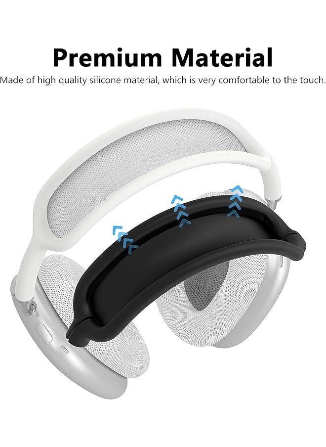 erorex - Compatible With Airpod Max Case Soft Silicone Case Kit For Airpod Max Cover Anti Scratch Protective Accessories For Airpods Max Ear Covers Black - Image 1
