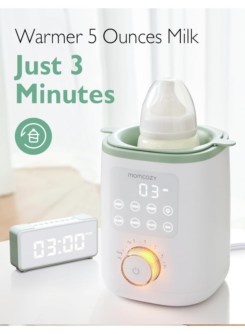 Momcozy Bottle Warmer, 9-in-1 Baby Bottle Warmer with Night Light, Accurate Temperature to Preserve Fullest Nutrients in Breast Milk, Bottle Warmers for All Bottles with Breastmilk or Formula - Image 3