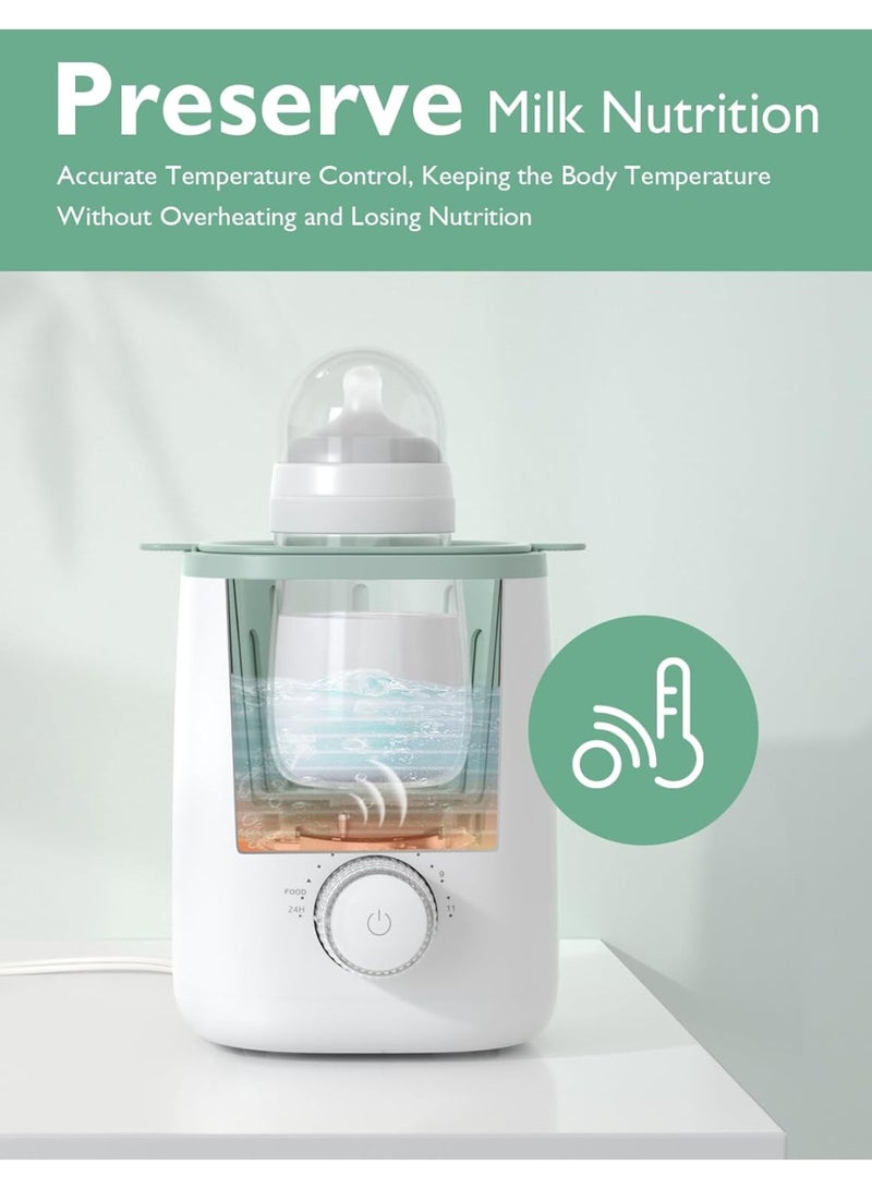 Momcozy Bottle Warmer, 9-in-1 Baby Bottle Warmer with Night Light, Accurate Temperature to Preserve Fullest Nutrients in Breast Milk, Bottle Warmers for All Bottles with Breastmilk or Formula - Image 2