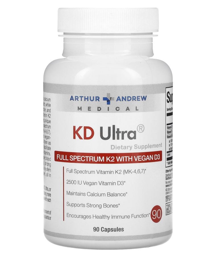 Arthur Andrew Medical KD Ultra Full Spectrum K2 with Vegan D3 90 Capsules