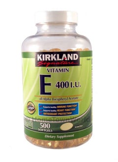 Vitamin E 400 Iu 500 Softgels Supports Healthy Immune