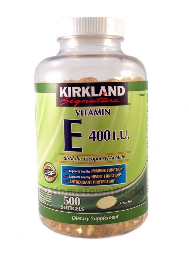 Kirkland Signature - Vitamin E 400 Iu 500 Softgels Supports Healthy Immune - Image 1