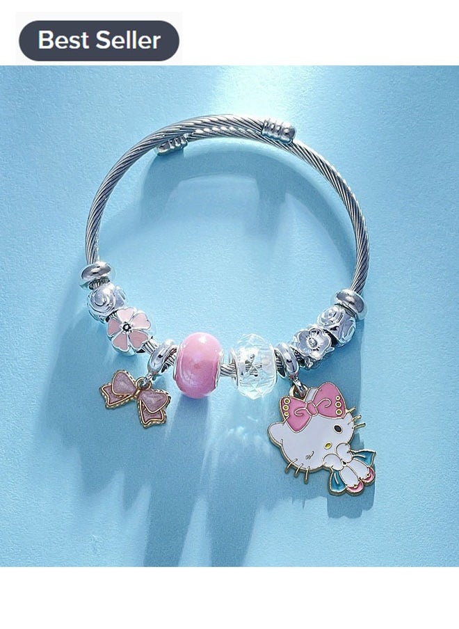 Hello Kitty - Sanrio series Hello Kitty creative bead combination bracelet - Image 1