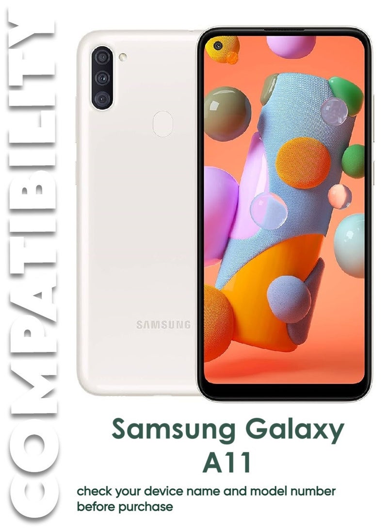 4 Pieces Antistatic ESD Dustproof Premium Quality High Definition Tempered Glass Screen Protector Designed For Samsung Galaxy A11