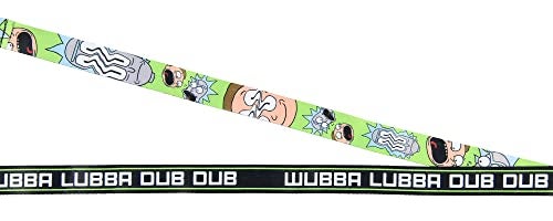 Bioworld Rick and Morty Wubba Wubba Lanyard with ID Holder Rubber Charm and Sticker, Breakaway Clasp - Image 3