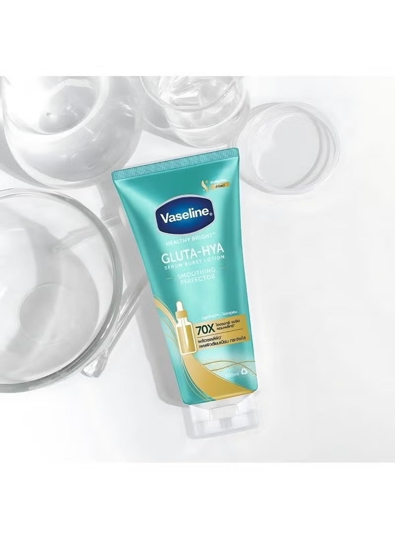 Vaseline Gluta-Hya Healthy Bright Lotion 300ml | Serum Burst Body Smoothing Perfector - Image 4