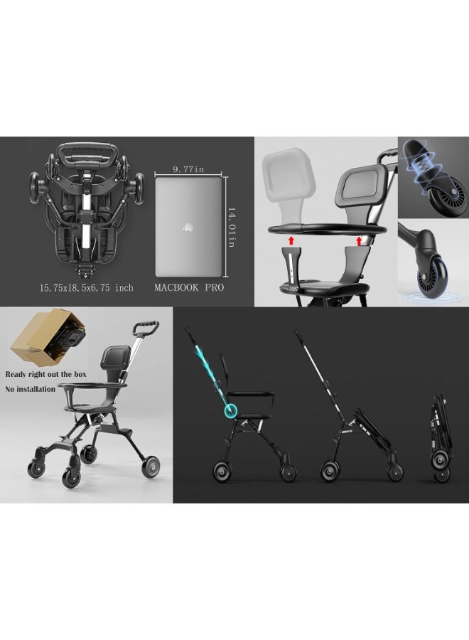 umbrella Compact & Lightweight Mini Stroller - Flight Approved, Dual-Facing Seat, and Easy Fold - Image 4