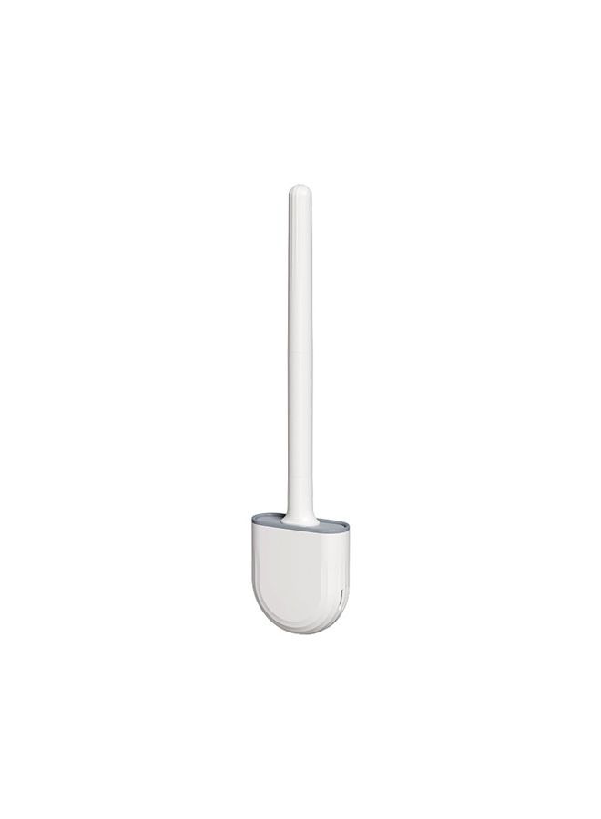 Silicone Toilet Brush, Silicone Toilet Brush and Holder Flat Head Flexer Brush for Toilet Rubber Toilet Brush, Deep Cleaning Flexersilicone Toilet Bowl Brush with Removable Bottom for Bathroom - Image 1
