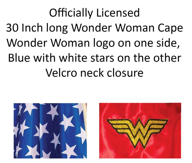 Rubies DC Comics Superheroes: Wonder Woman Cape for Adults, Women's One Size - Image 3