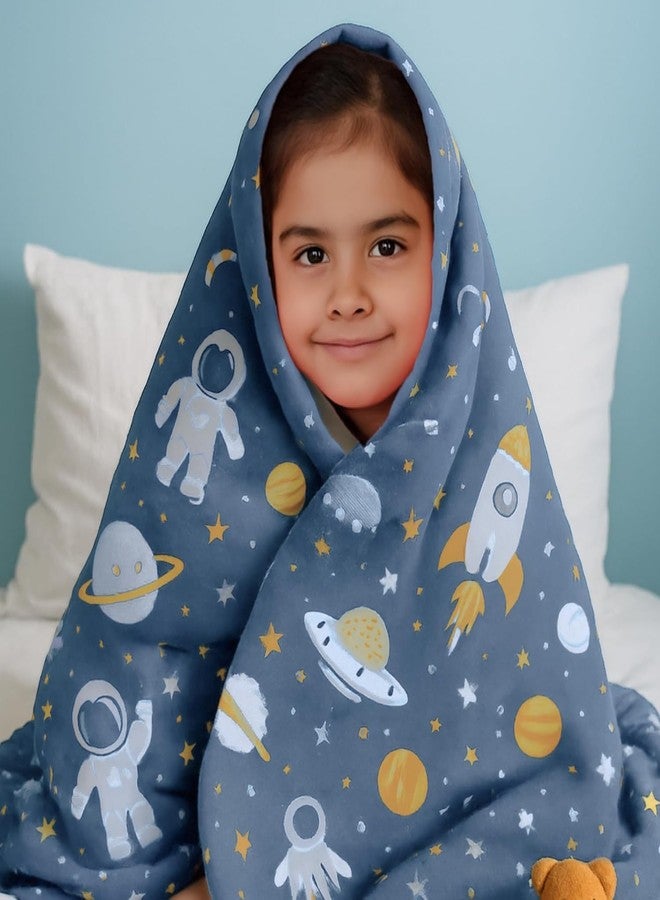 Arthasya Big Size Glow in The Dark Blanket for Kids, 0-15 Years |200x150 Cm| Soft Flannel Fleece Throw, Cozy & Warm All-Season Radium Blanket for Boys & Girls - (UFO & Astronaut) - Image 5