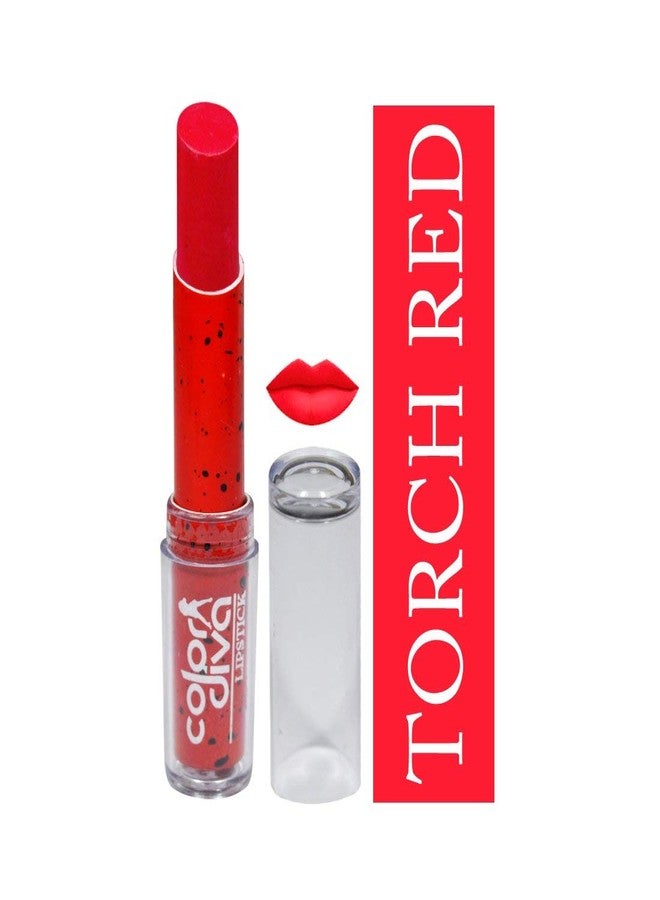COLOR DIVA Love Collection Torch Red Color Lipstick - Image 2