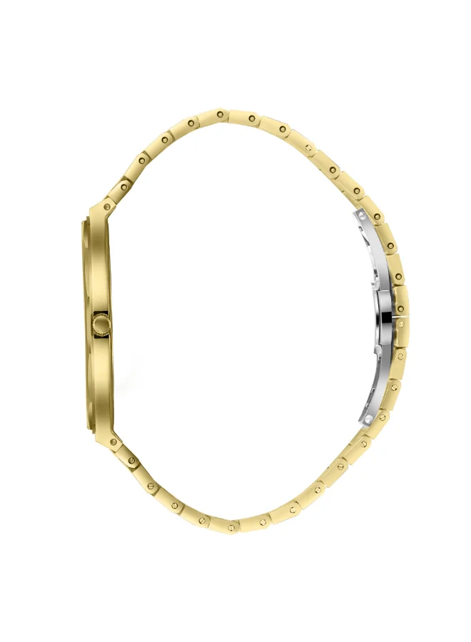 بيفرلي هيلز بولو كلوب BEVERLY HILLS POLO CLUB BP3667X.130 Men Analog Display Watch & Metal Strap Gold