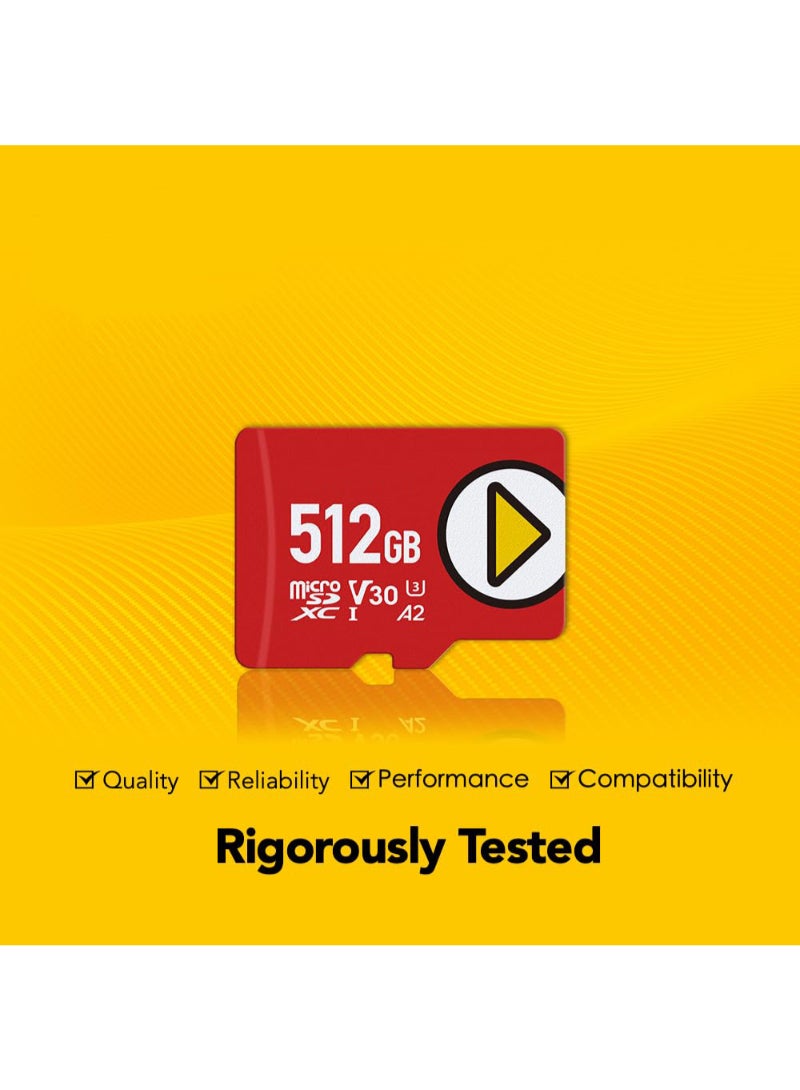 Play 512Gb Microsdxc Uhs-I Memory Card C10 U3 V30 A2 Full Hd Video Up To 160-100 Mbs Expanded Storage For Nintendo Switch Gaming Devices Smartphones Tablets - Image 4