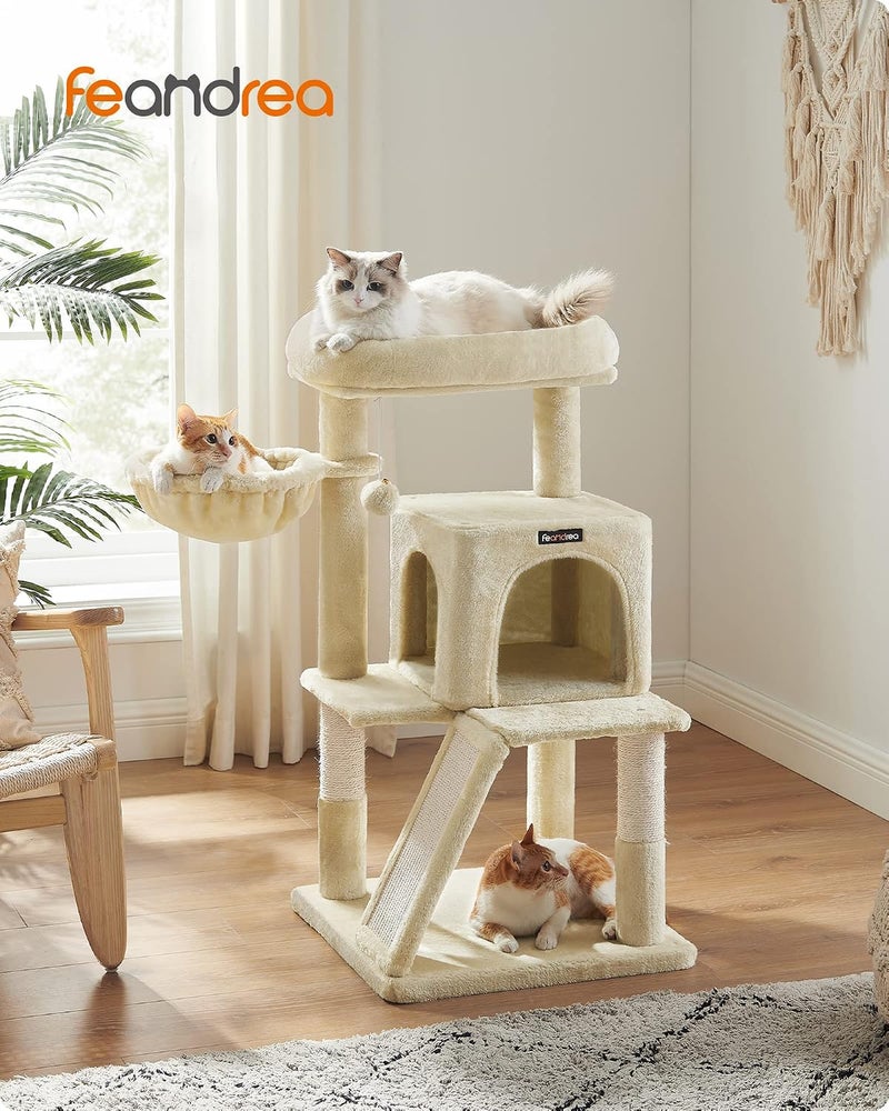 Cat Tree, Cat Tree with Large Platform, Beige PCT51M - Image 2