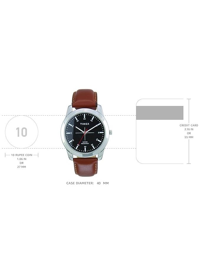 TIMEX Classics Analog Watch for Men with Round Dial & Water Resistant Man's Wrist Watches - Image 2