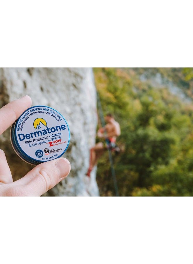 Dermatone Skin Protector w/Zinc | Skin Balm for Face & Lips | Barrier Cream for Sun, Wind & Cold | SPF 30 Zinc Sunscreen | Moisturize, Heal & Repair Dry Skin, 0.5 oz - Image 3