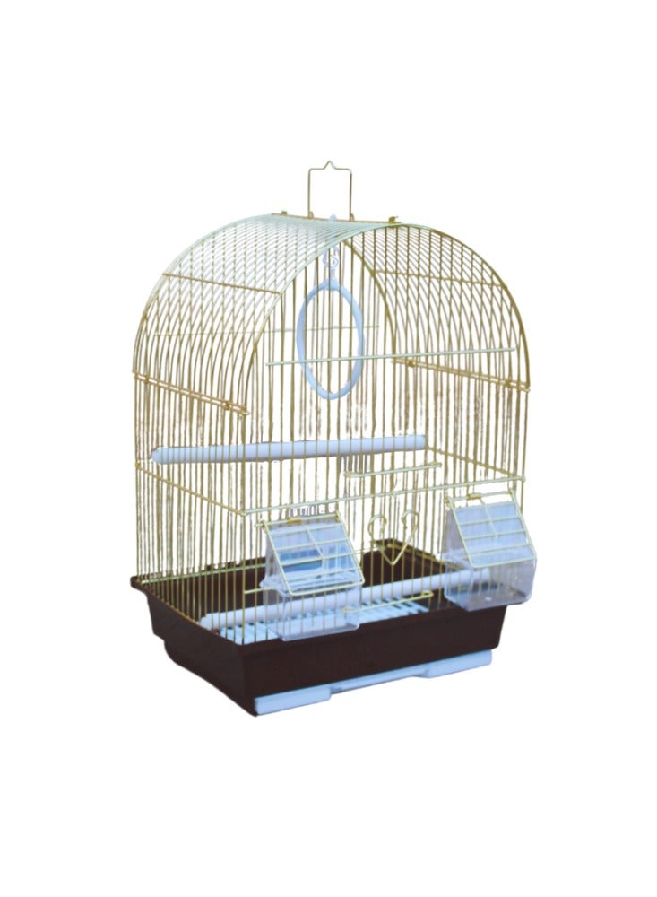 Generic Gold metal cage for small birds  - Image 1