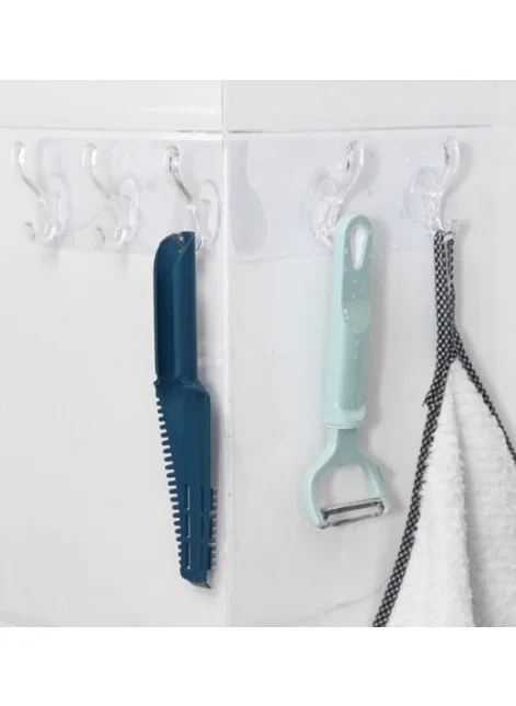 Tineke One Piece Self Adhesive Hanger with 5 Hooks