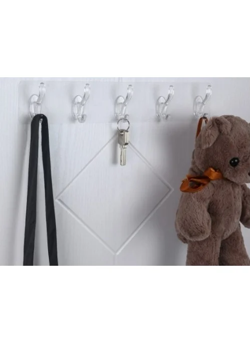 Tineke One Piece Self Adhesive Hanger with 5 Hooks