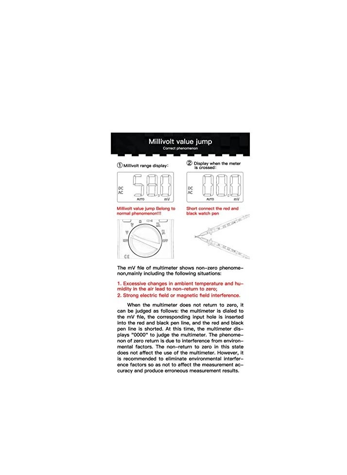 ANENG Touch Screen Intelligent Digital Multimeter 9999 Counts Auto Range Rechargeable Portable NCV Universal Meter Voltmeter Ammeter - 621A  - Image 5