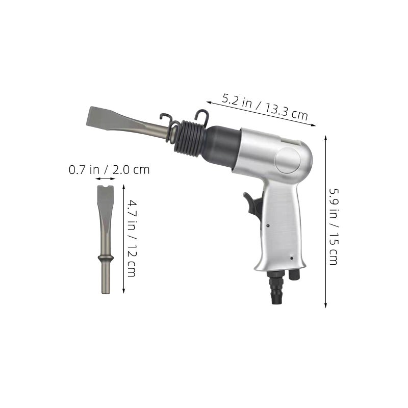 Air Chisel Hammer Tool Set For Metalwork Automotive Rust Removal And Construction - Image 3