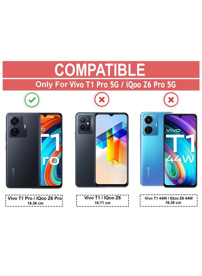 Cedo غطاء خلفي CEDO Vivo T1 Pro/iQOO Z6 Pro (5G) | حماية الكاميرا حافة مضادة للصدمات | حماية 360 درجة من الأكريليك الشفاف TPU+PC | غطاء خلفي شفاف على شكل نسر (أسود) - Image 2