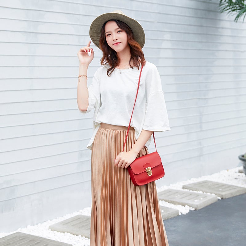Bag 2022 Japanese And Korean New Women'S Bag Casual Small Square Bag Shoulder Crossbody Bag Solid Color Mobile Phone Bag Simple Small Bag - Image 4
