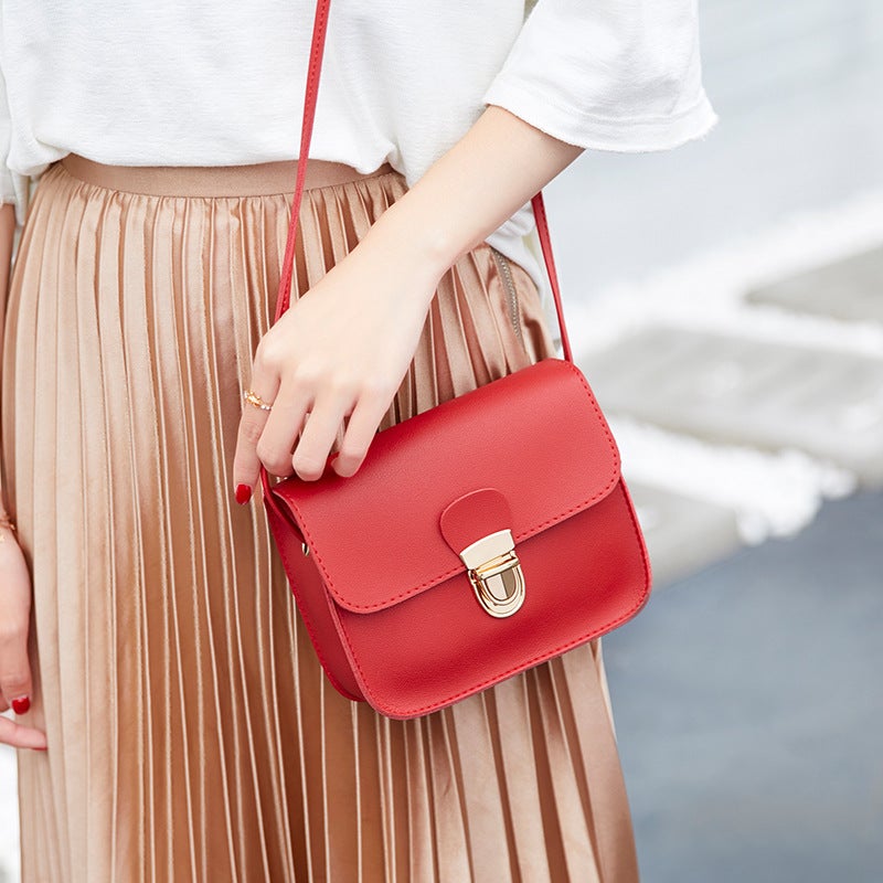 Bag 2022 Japanese And Korean New Women'S Bag Casual Small Square Bag Shoulder Crossbody Bag Solid Color Mobile Phone Bag Simple Small Bag - Image 5