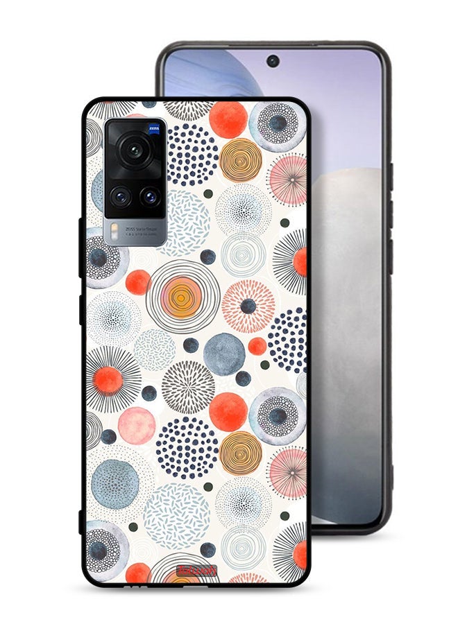 Tolwak Vivo X60t Protective Case Cover Cotton Flowers Pattern - Image 1