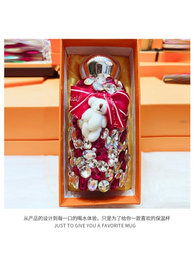 Diamond-encrusted Water Cup Style Souvenir  Douyin Popular 304 Thermos Cup For Girls High-looking Gift Cup