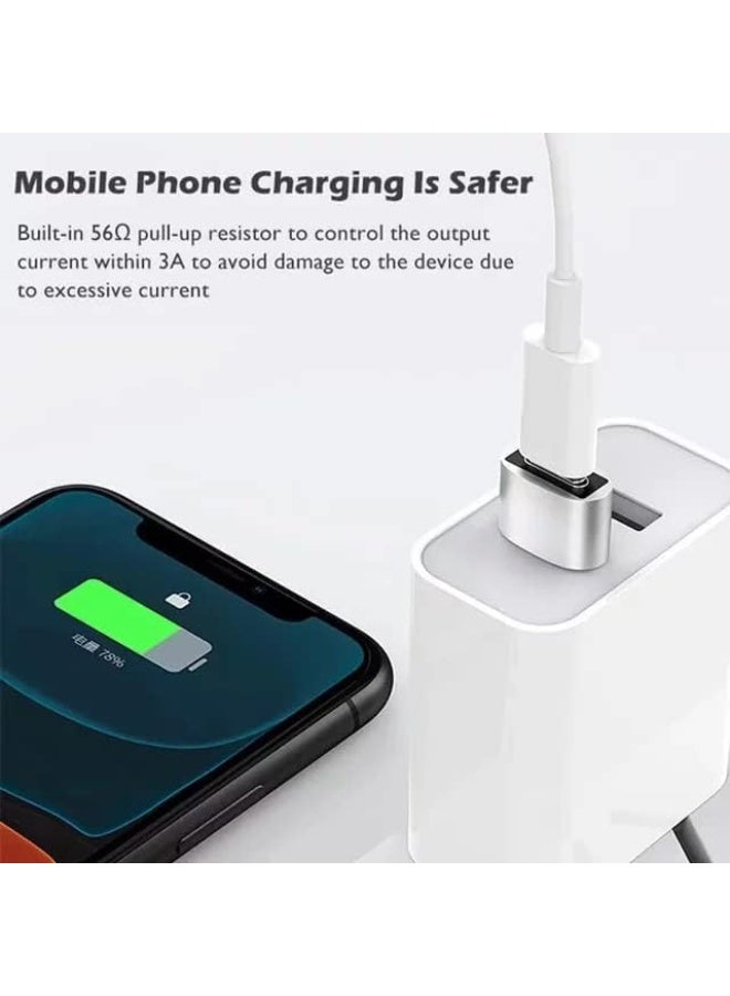 2-in-1 USB C to USB A Adapter Set, Type-C Female to USB-A Male Converter, Black - Image 3