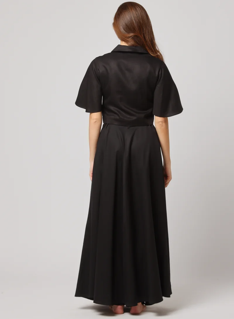 أشيتا فرنانديز High-Waisted Full-Length Silhouette Skirt