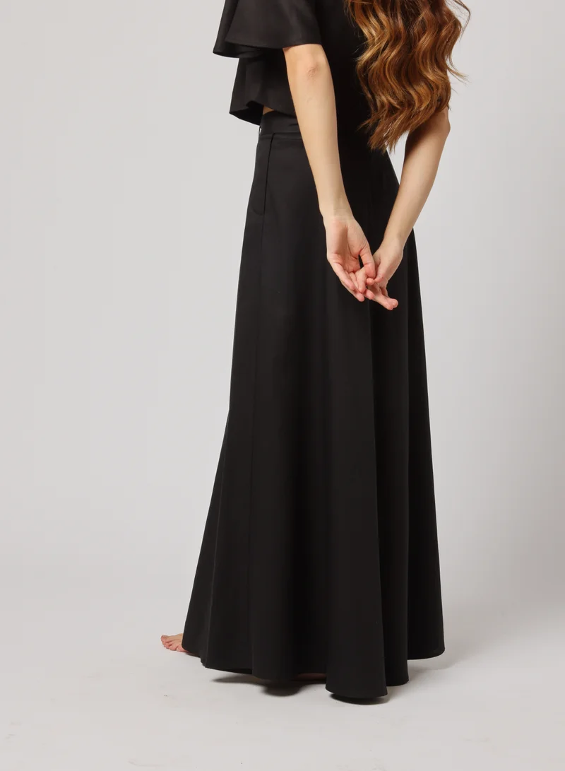 أشيتا فرنانديز High-Waisted Full-Length Silhouette Skirt