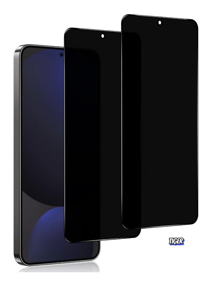 TIGER Tempered Glass Screen Protector for Samsung Galaxy S24 FE – [Pack of 2] Anti-Spy Privacy Screen Protector, 9H Hardness, Bubble-Free, Scratch-Resistant Privacy Protection Film - Image 1