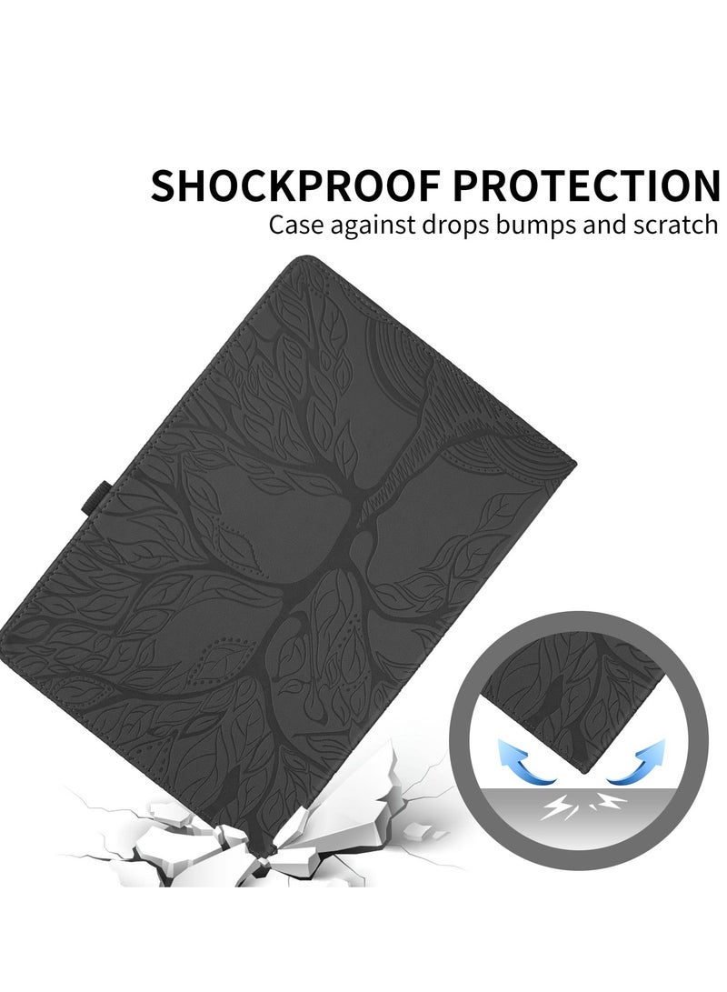 Excefore Rotating Case for Xiaomi Redmi Pad Pro 12.1 Inch, 2024 PU Leather Tablet Case with 360 Degree Rotating Stand, Black Tree Design, Protective Cover for Xiaomi Redmi Pad Pro 12.1  - Image 4