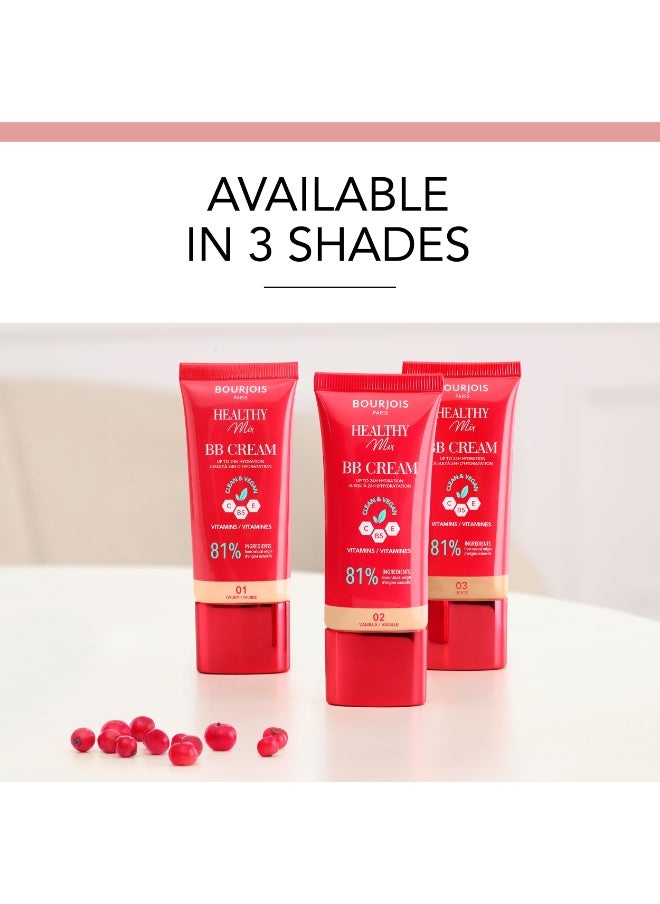 BOURJOIS PARIS - Healthy Mix BB Cream - 02 - Vanilla, 30ml - Image 1