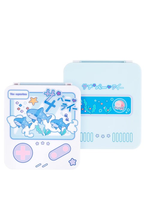 Switch Game Card Storage Box, Portable Carrying Storage Travel Box with 12 Game Card Slots, Suitable for Nintendo Switch Game Card (Shark Party)