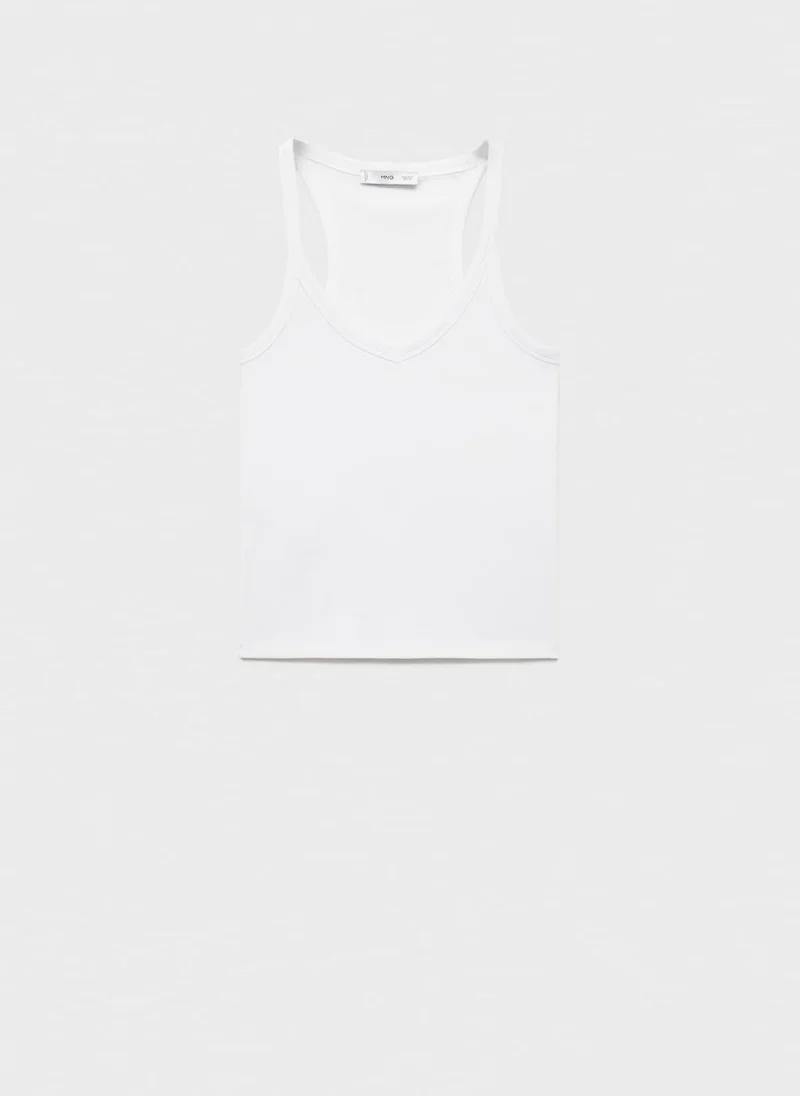 MANGO Cotton Top With Straps