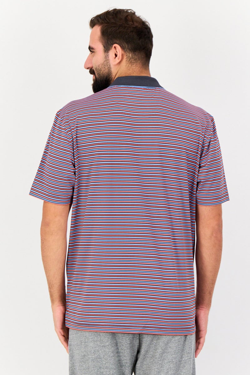 Greg Norman Men Sportswear Fit Short Sleeve Outdoor Polo Shirt, Multicolor  - Image 4