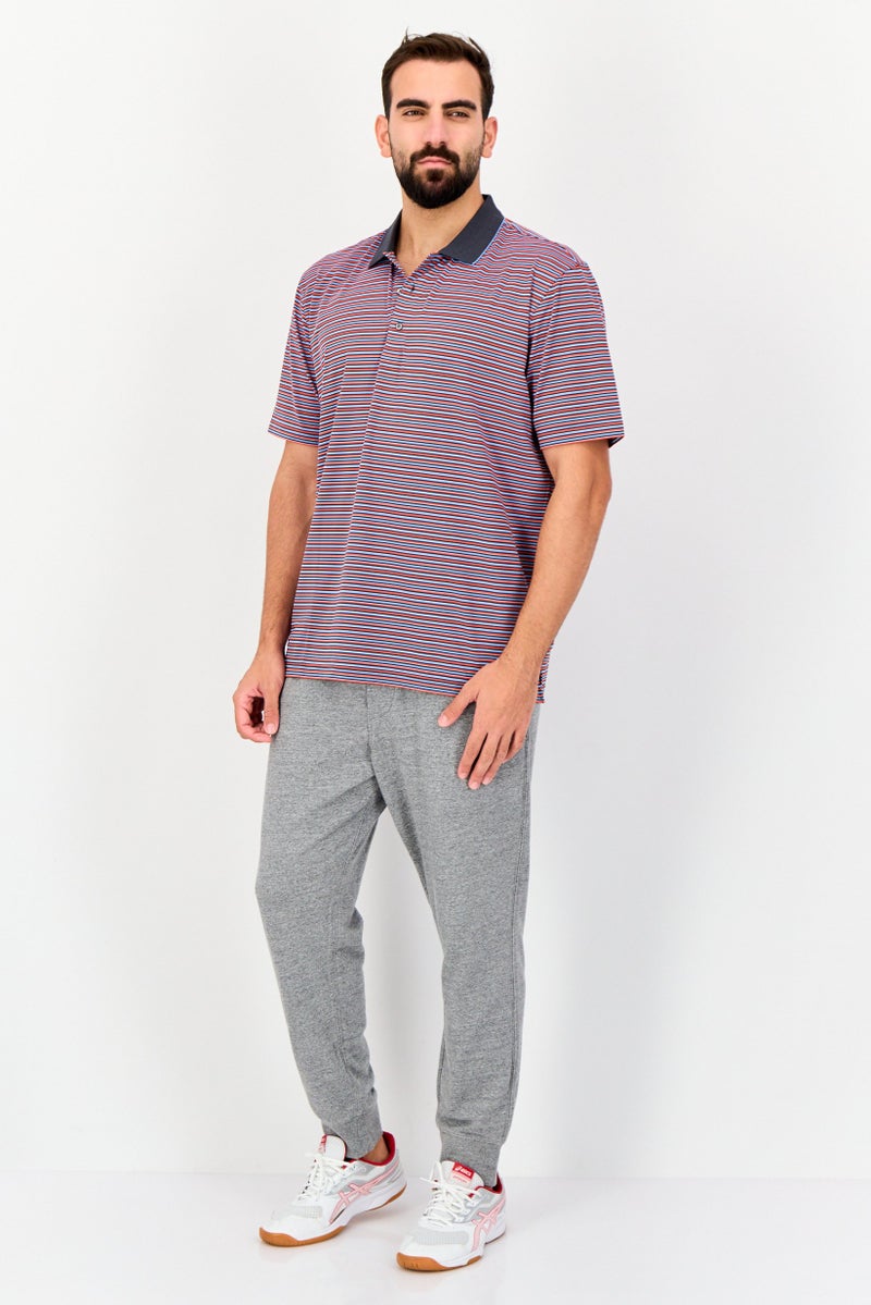 Greg Norman Men Sportswear Fit Short Sleeve Outdoor Polo Shirt, Multicolor  - Image 3