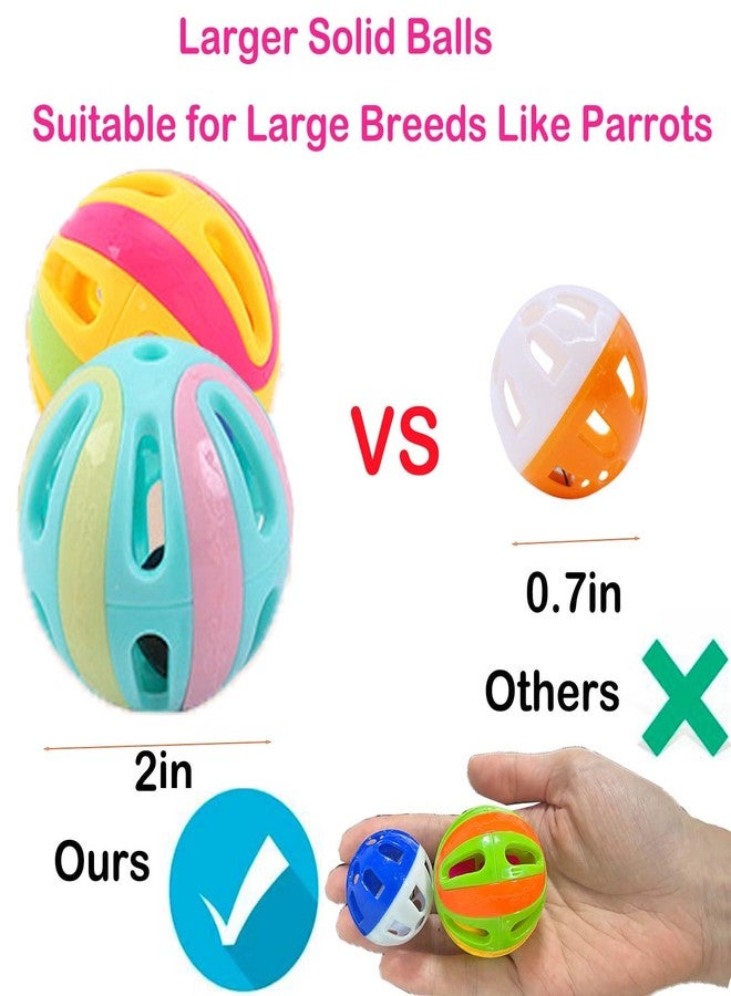 Fejapa Large Bird Perch Toy with Rotating Balls Natural Parrot Large Bird Stand Perches Toy Wood Rotate Spinning Balls for Cage Parakeet Budgies Parrotlets Lovebird Cockatiels Conure Macaw African Greey - Image 2