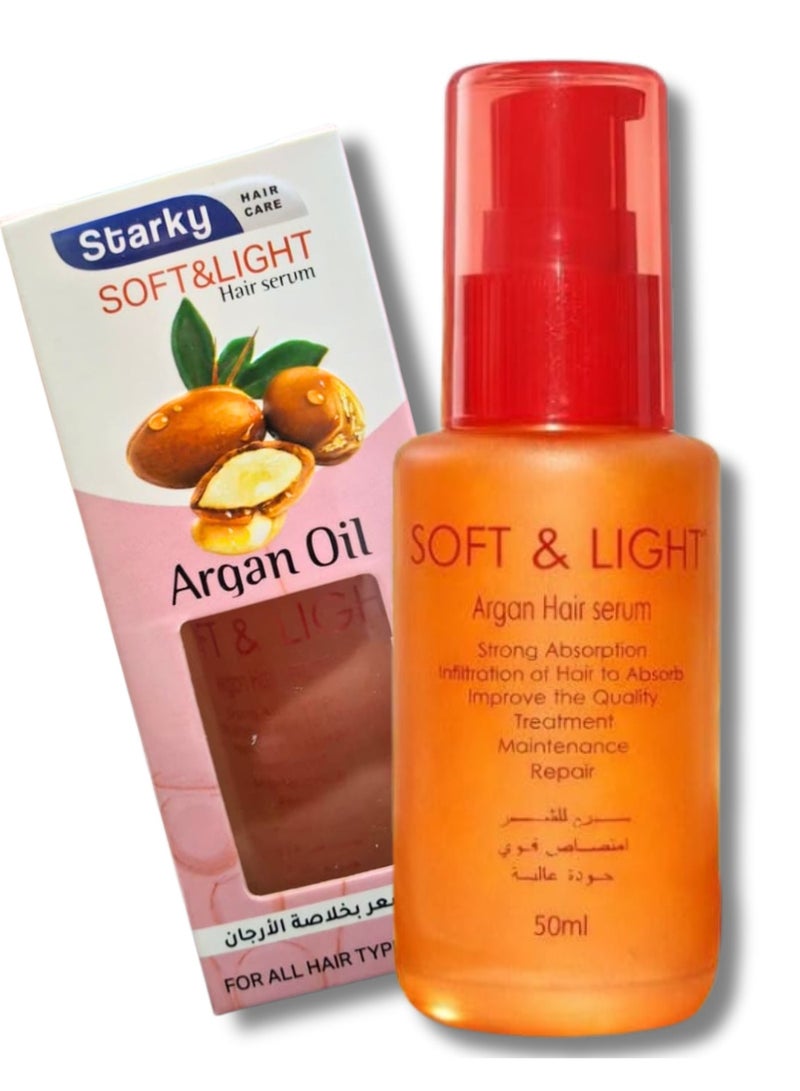 Starky Soft & Light Hair Serum With Argan Oil 50ml - Image 1