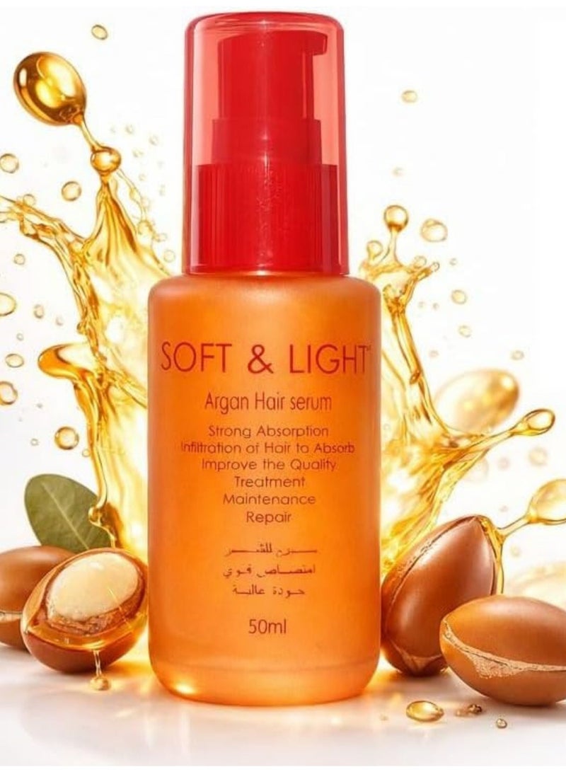 Starky Soft & Light Hair Serum With Argan Oil 50ml - Image 3