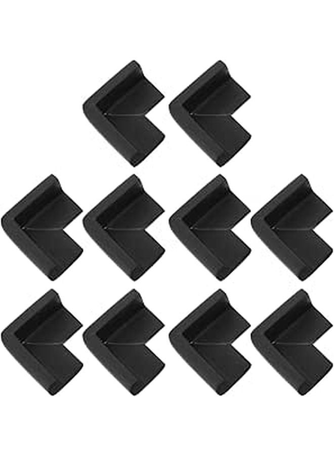 10Pcs Black Safety Corner Guards Soft Edge Covers Protective Bumpers For Furniture Proofing Home Nursery - Image 1