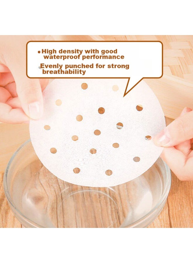 Yata Wutian Disposable Steamer Paper, 9cm Diameter, 500 Sheets, Round, For Buns And Mantou, Steamer Liner, Oil Paper, For Home Baking - Image 2