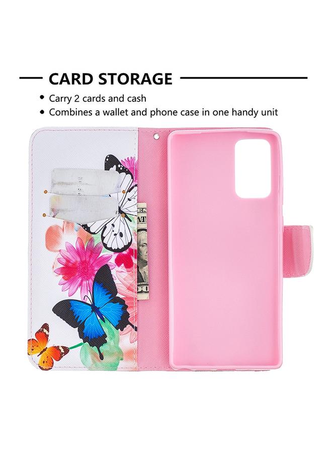 S-TOP Case For Samsung Galaxy Note 20 Colored Drawing Pattern Horizontal Flip Leather Case with Holder & Card Slots & Wallet - Image 5
