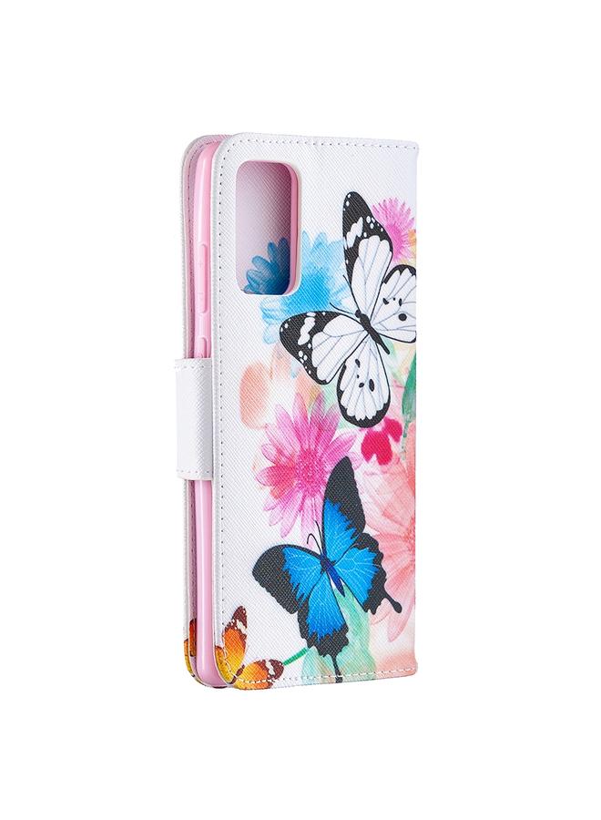 S-TOP Case For Samsung Galaxy Note 20 Colored Drawing Pattern Horizontal Flip Leather Case with Holder & Card Slots & Wallet - Image 3