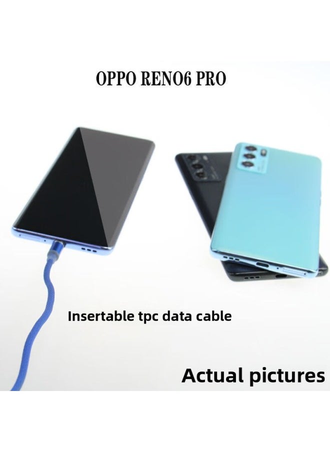 Generic - BA Gang Mobile Phone Model Is Suitable For OPPOreno6 Mobile Phone Model Simulation Startup Bright Screen Model Machine Domestic Type-Applicable Models:Reno6Pro Night Sea Black-domestic Model Random - Image 1