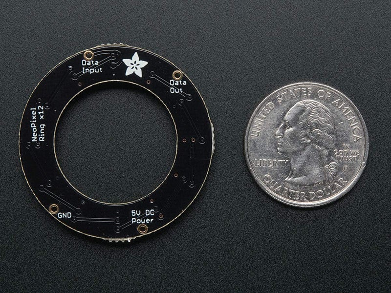 Adafruit NeoPixel Ring - 12 x WS2812 5050 RGB LED with Integrated Drivers - Image 4