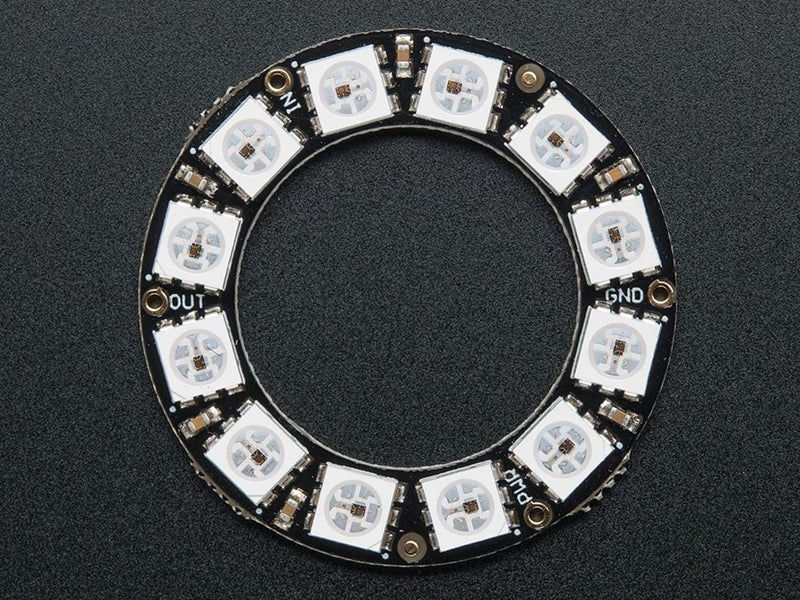 Adafruit NeoPixel Ring - 12 x WS2812 5050 RGB LED with Integrated Drivers - Image 3